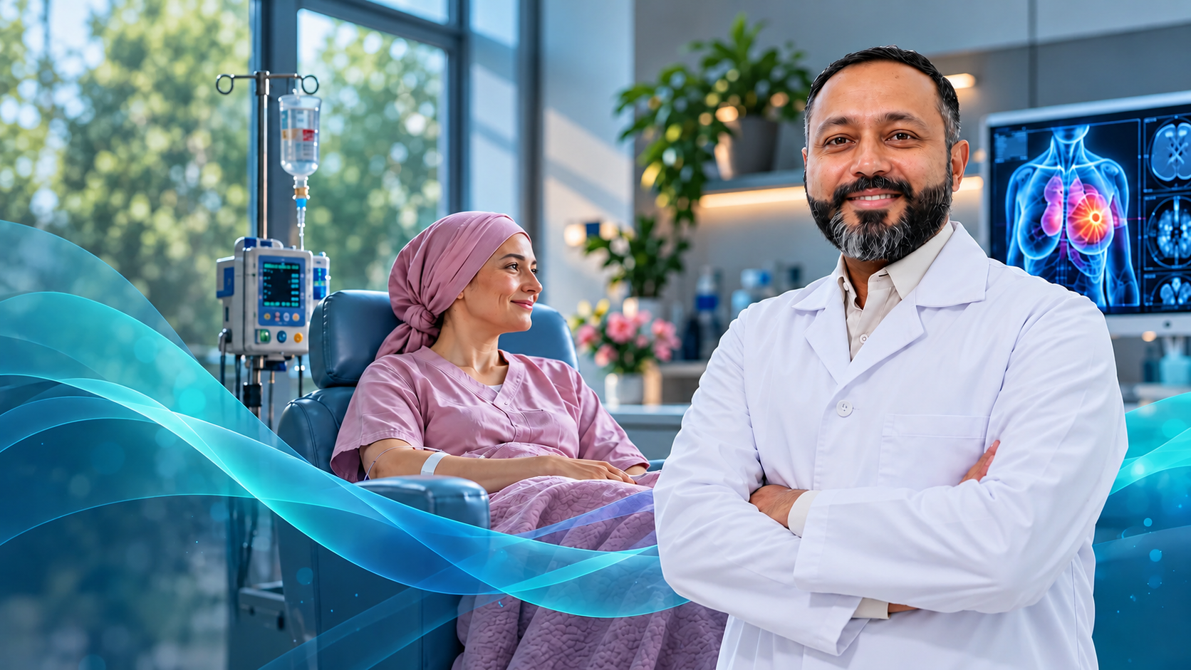 Lt Col (Dr) Rahul Sandhu - Surgical Oncology clinical care consultation with patient